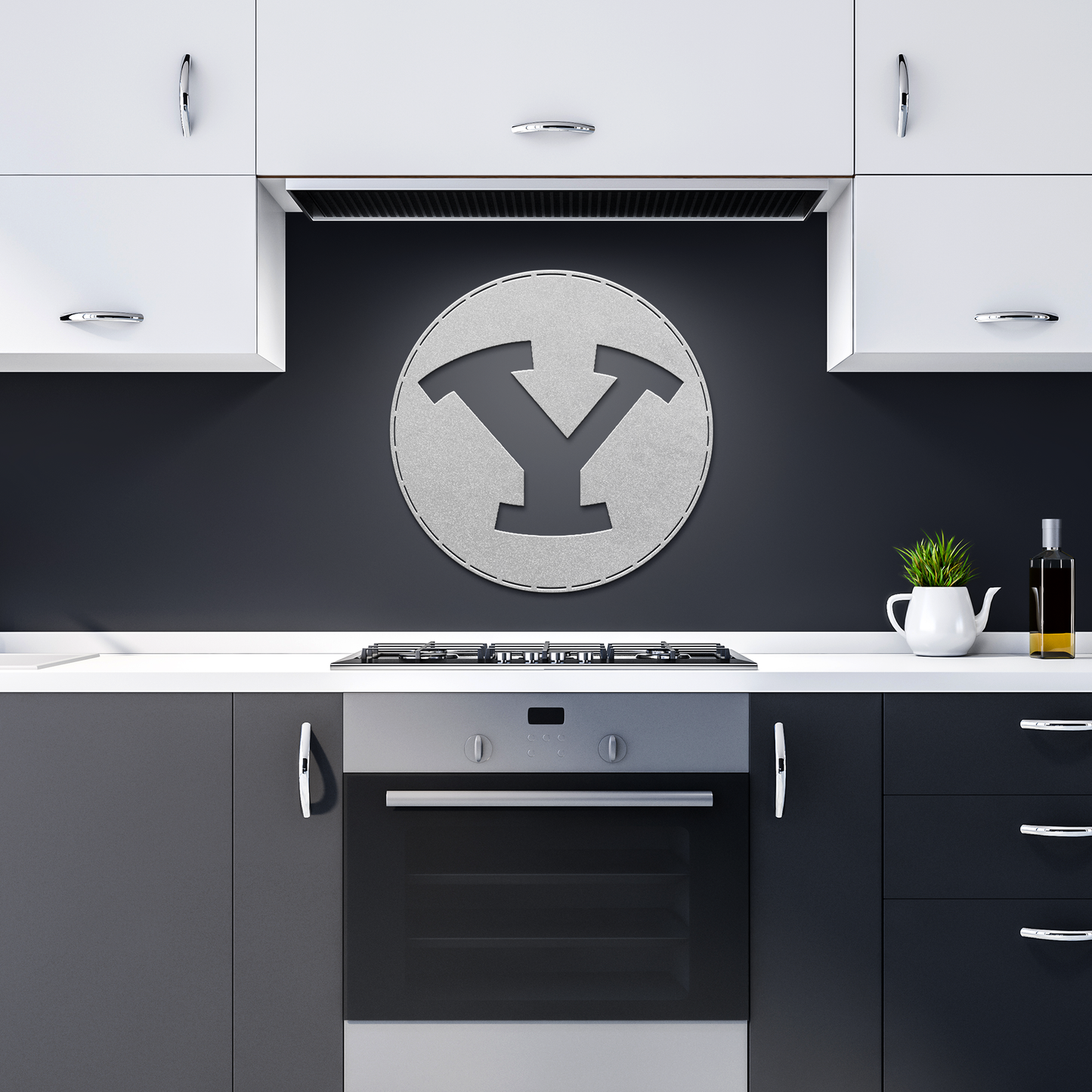 Y_Sign__Die-Cut_Metal__BYU_Cougars_Fan_Silver_Dark_Kitchen_Mockup.png