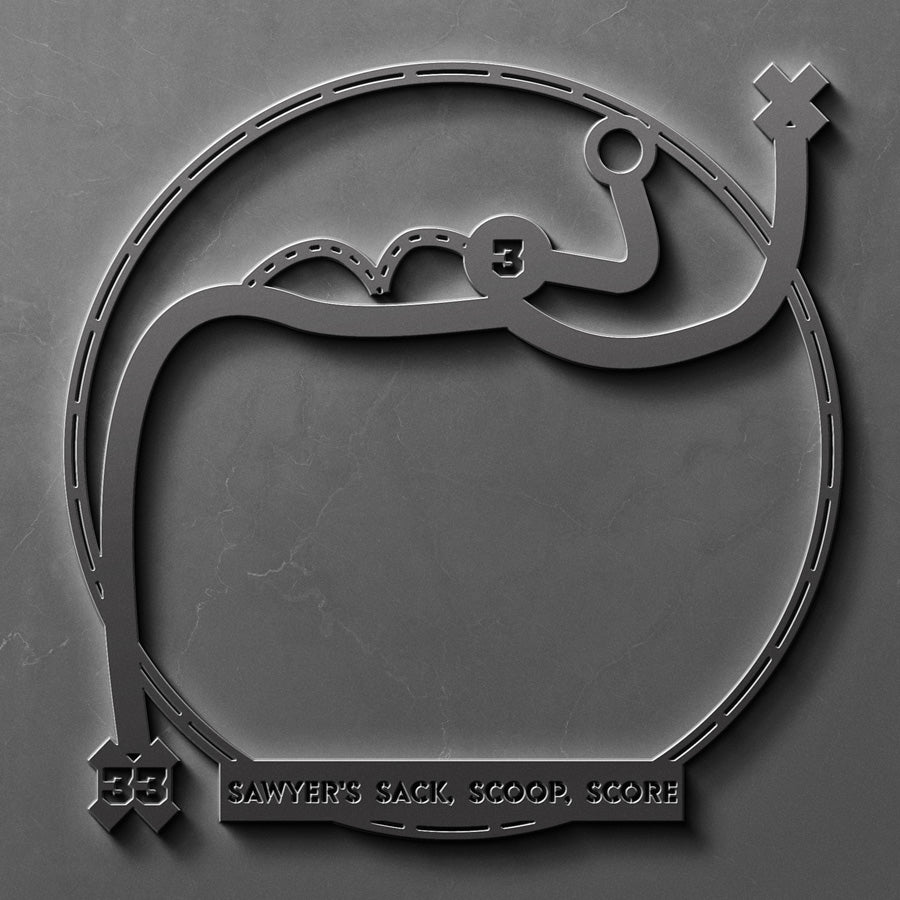 Sawyer's Strip, Scoop, Score | Die Cut Metal | Gifts For Ohio State Buckeyes Fans
