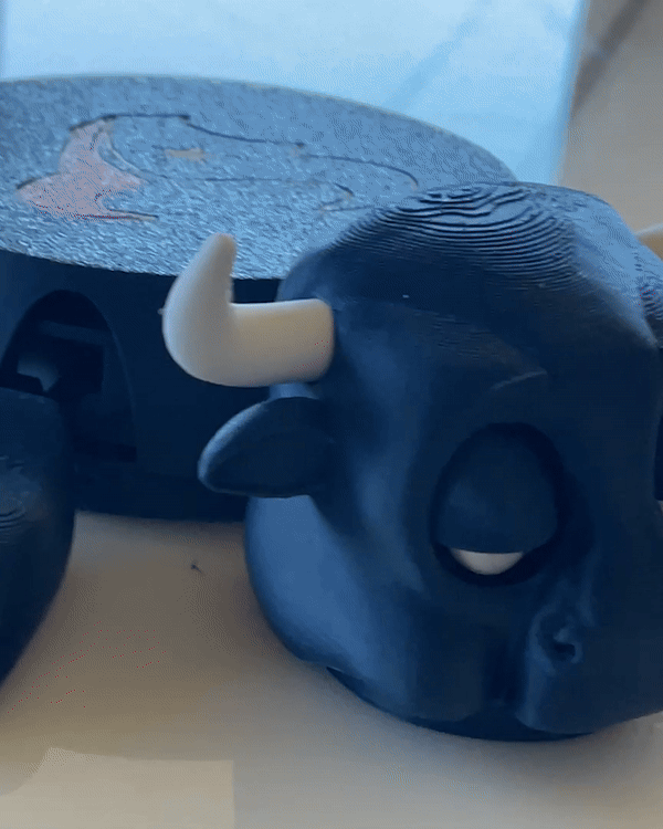 Houston Texans Toro coaster 3d printed funny pop up when you put a Glass on His Back | Texans Coaster | Gifts For Texans Fans