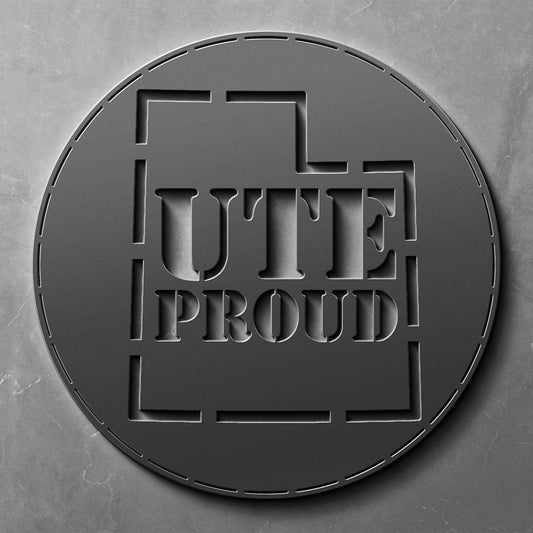 Ute Proud | Die-Cut Metal | Gifts for Utah Utes Fans