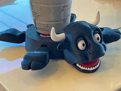 Houston Texans Toro coaster 3d printed funny pop up when you put a Glass on His Back | Texans Coaster | Gifts For Texans Fans